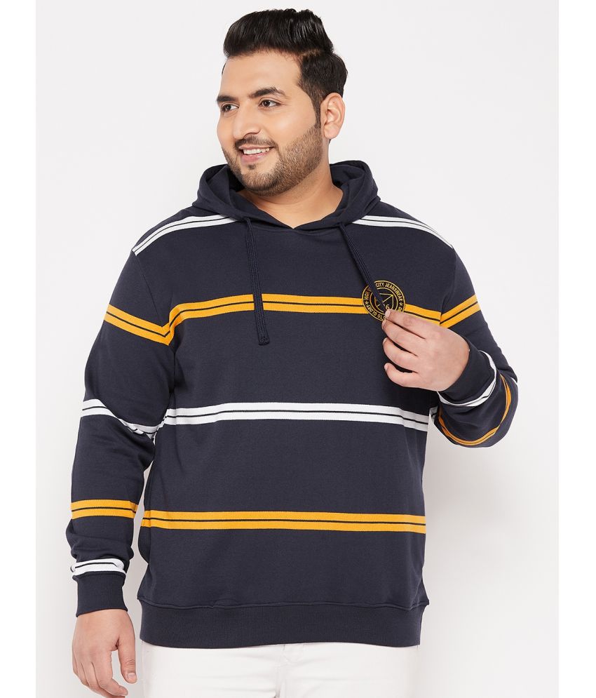     			AUSTIVO - Navy Blue Fleece Regular Fit Men's Sweatshirt ( Pack of 1 )
