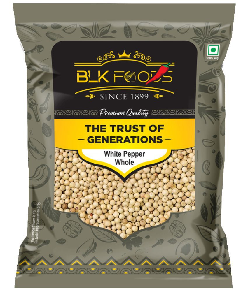     			BLK FOODS _Daily White Pepper Whole (Safed Mirch Sabut) 200g 200 gm