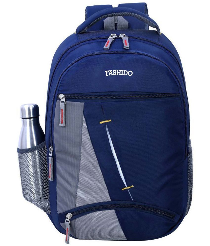     			FASHIDO FASHION - Blue Polyester Backpack bag ( 35 Ltrs )
