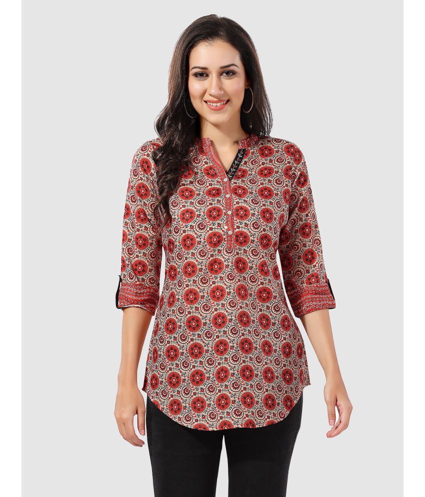     			Meher Impex - Multi Color Cotton Women's Tunic ( Pack of 1 )