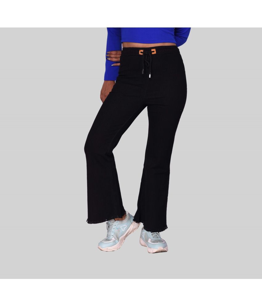     			Aflash - Black Denim Flared Women's Jeans ( Pack of 1 )