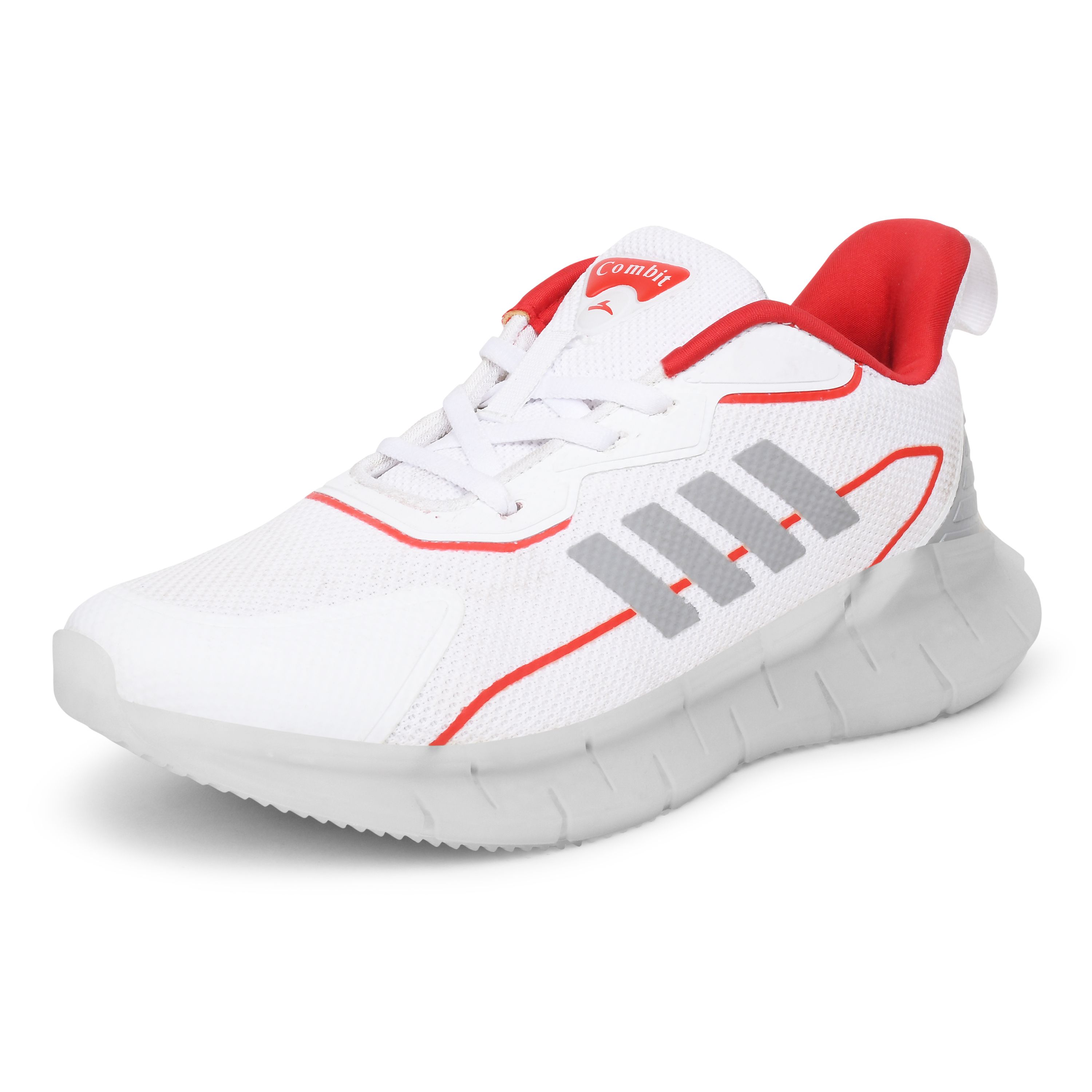     			Combit - BOOST-01_WHITE-RED White Men's Sports Running Shoes