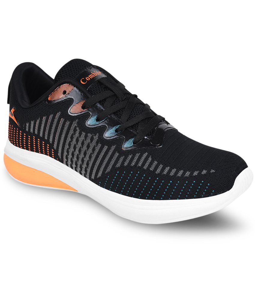     			Combit - DENVER-01_BLACK-ORNG Black Men's Sports Running Shoes