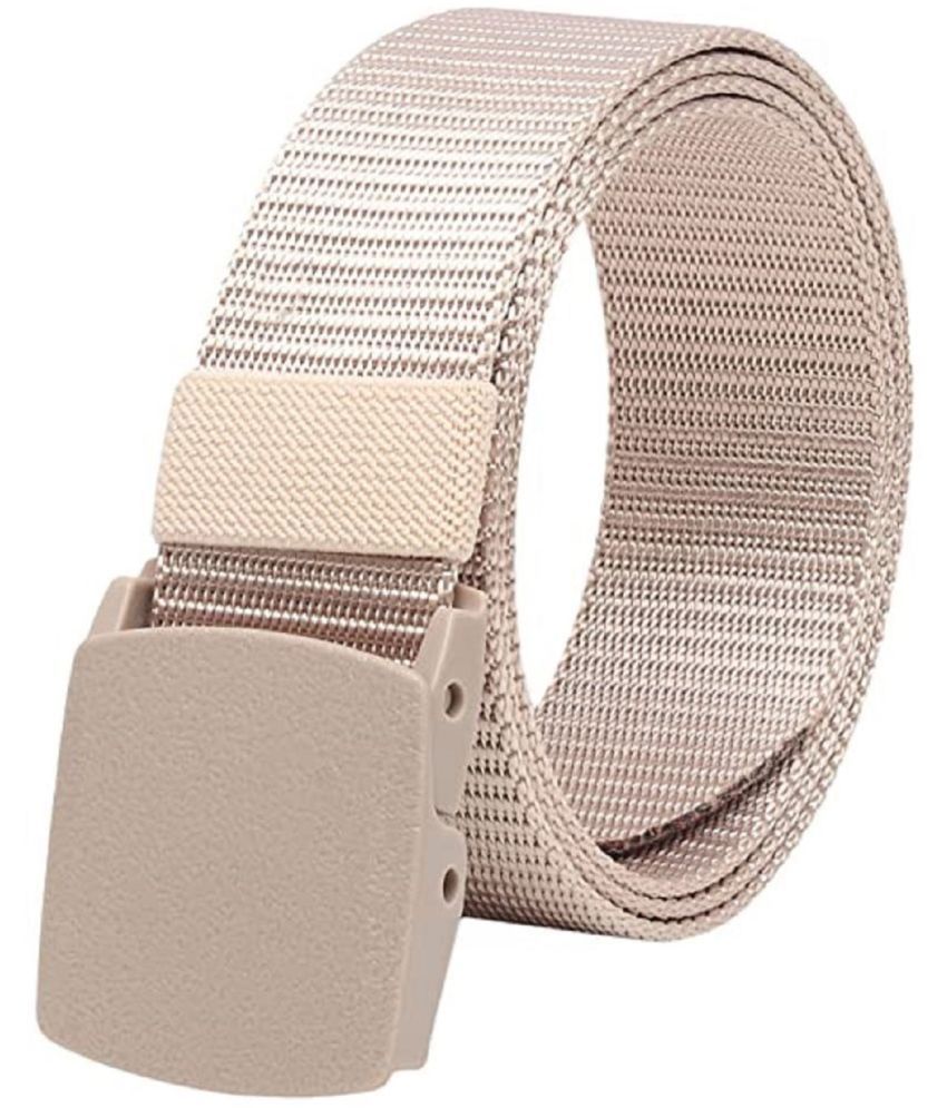     			Esstain - Cream Canvas Men's Casual Belt ( Pack of 1 )