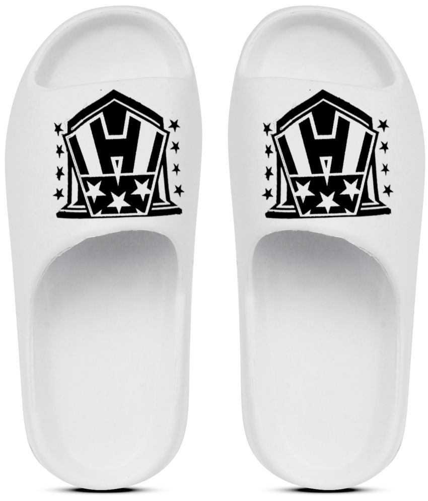     			Pampy Angel - White Men's Slide Flip flop