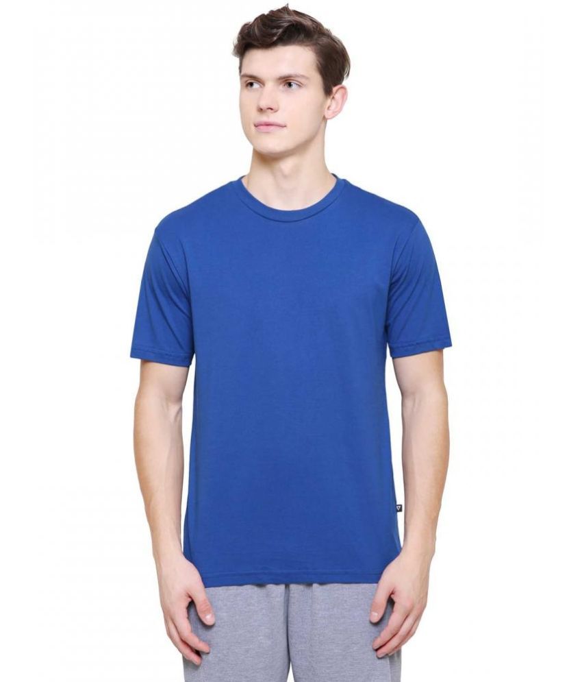     			Proteens Pack of 1 Cotton Blend Regular Fit Men's T-Shirt ( Blue )