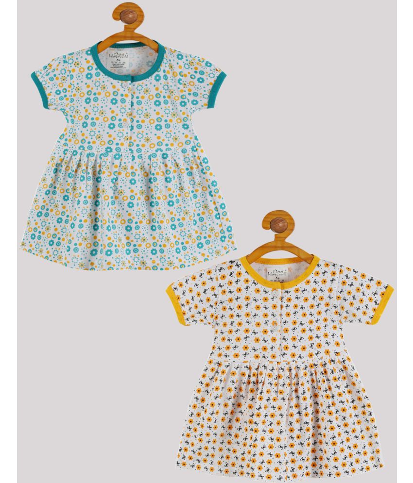     			Babeezworld - Multi Cotton Baby Girl Frock ( Pack of 2 )
