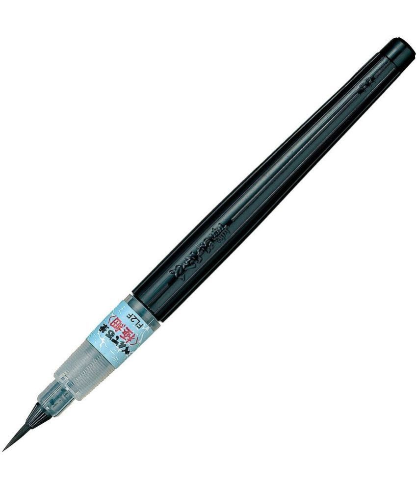     			Pentel Fude Brush Pen | Medium Tip | Ideal For Modern Calligraphy & Decorative Writing | Black, Pack Of 1 (XFL2F)