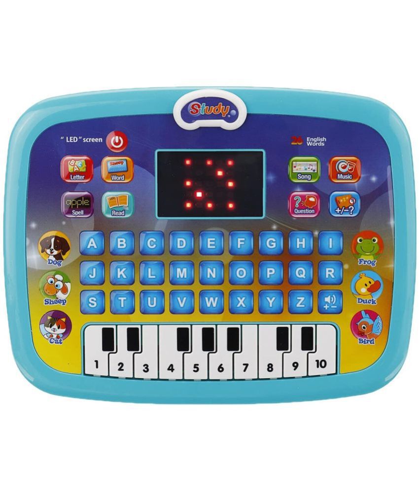     			Villy Educational Learning Kids Laptop Tablet Computer Plus Piano with led Screen Music Fun Toy Activities for Kids