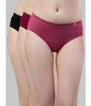 C9 Airwear Pack of 3 Nylon Solid Women's Briefs ( Multicolor )