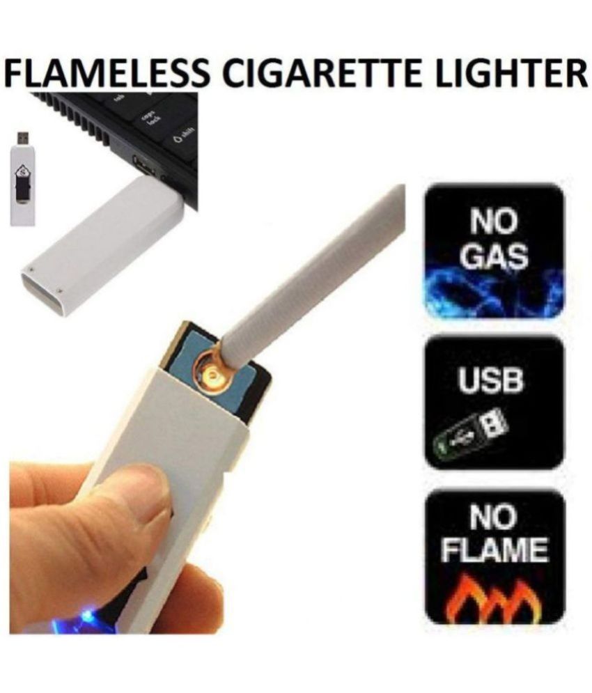     			BBR - White PVC Cigarette Lighter ( Pack of 1 )