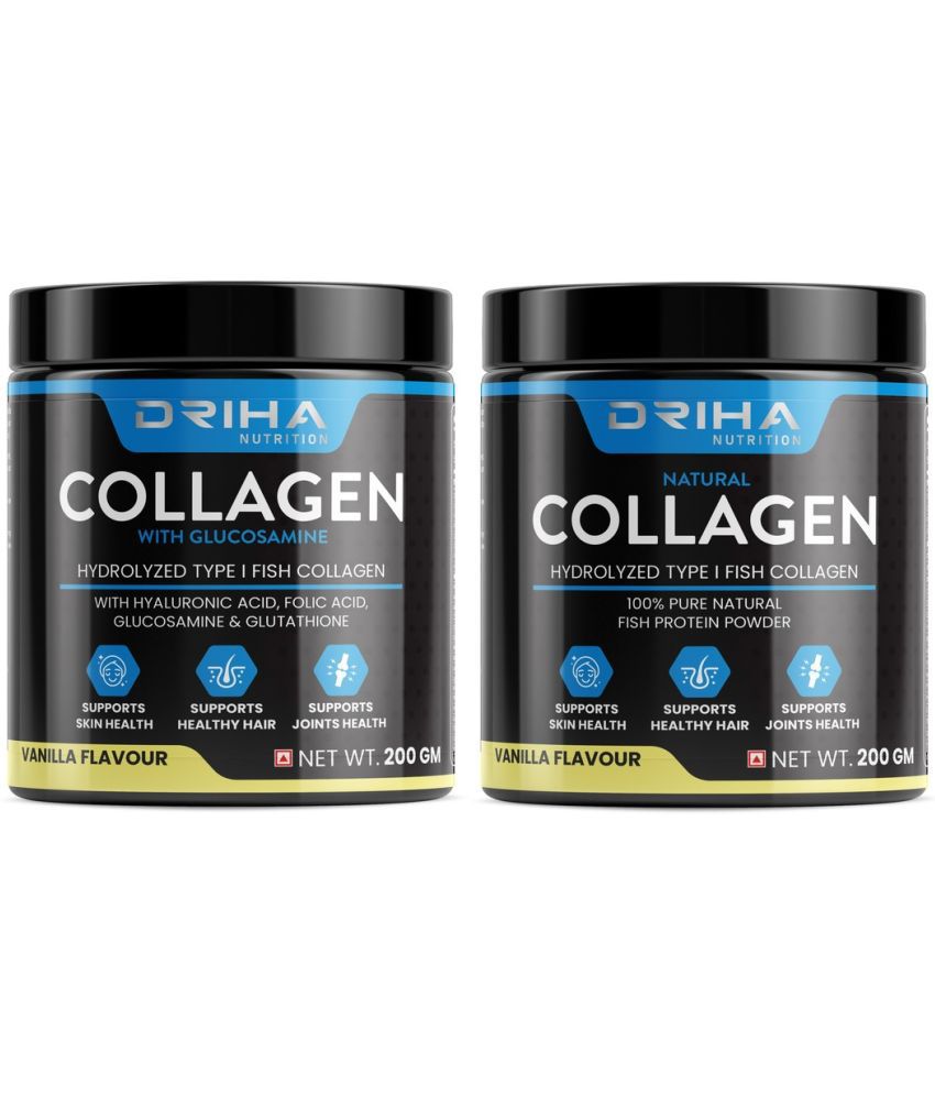     			Driha Nutrition Vanilla Flavour Glucosamine&Natural Collagen powder for Men Women(400 g)