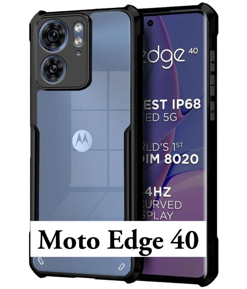     			JMA - Hybrid Bumper Covers Compatible For Polycarbonate Motorola Moto Edge 40 ( Pack of 1 )