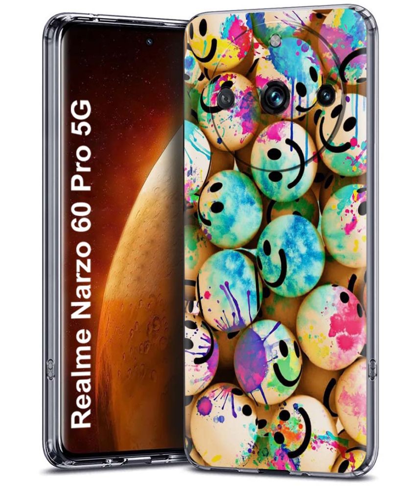     			NBOX - Multicolor Printed Back Cover Silicon Compatible For Realme Narzo 60 pro ( Pack of 1 )