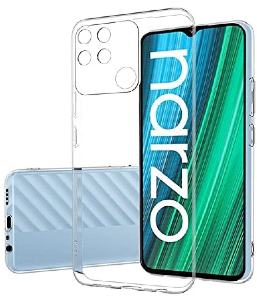     			NBOX - Silicon Soft cases Compatible For TPU Glossy Cases Realme Narzo 50A ( Pack of 1 )