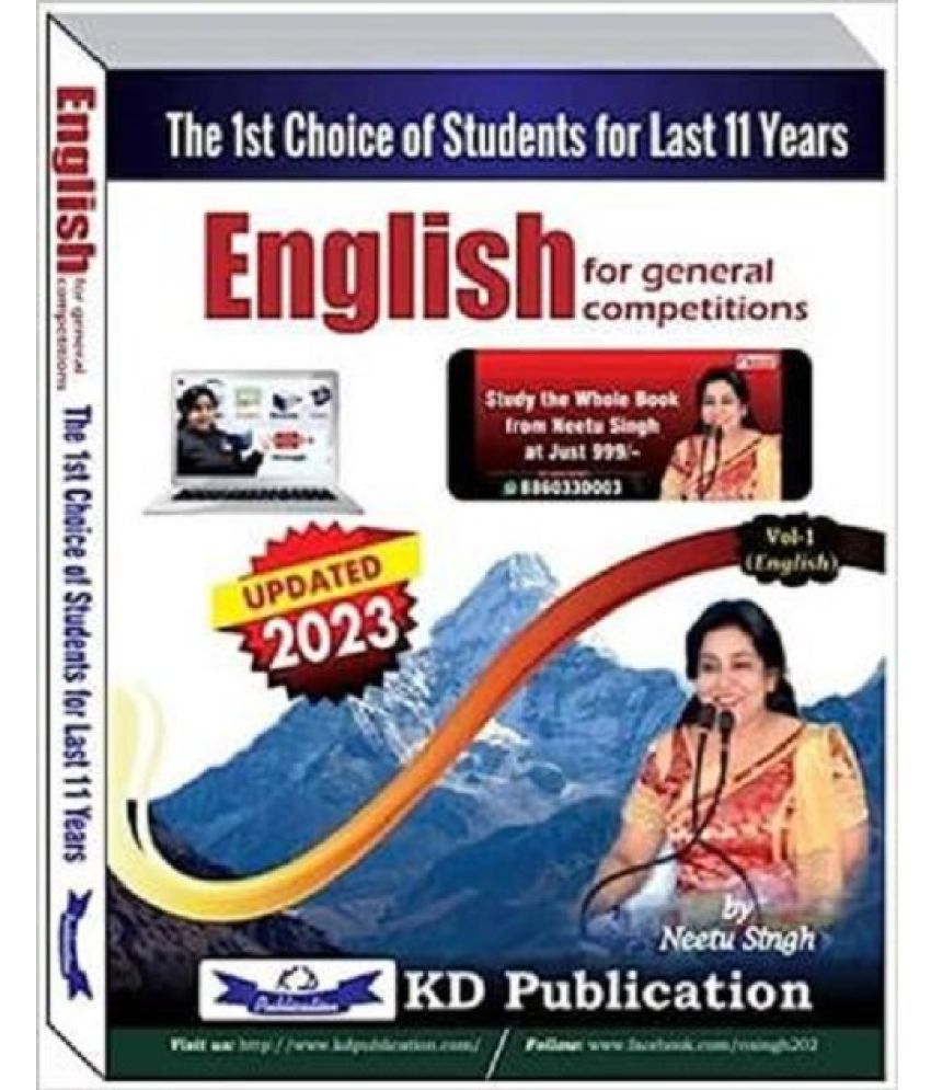     			NEETU SINGH ENGLISH FOR GENERAL COMPETITIONS VOL - 1 IN ENGLISH NEW 2023 EDITION Paperback – 29 May 2023  (Book, by NEETU SINGH (Author))