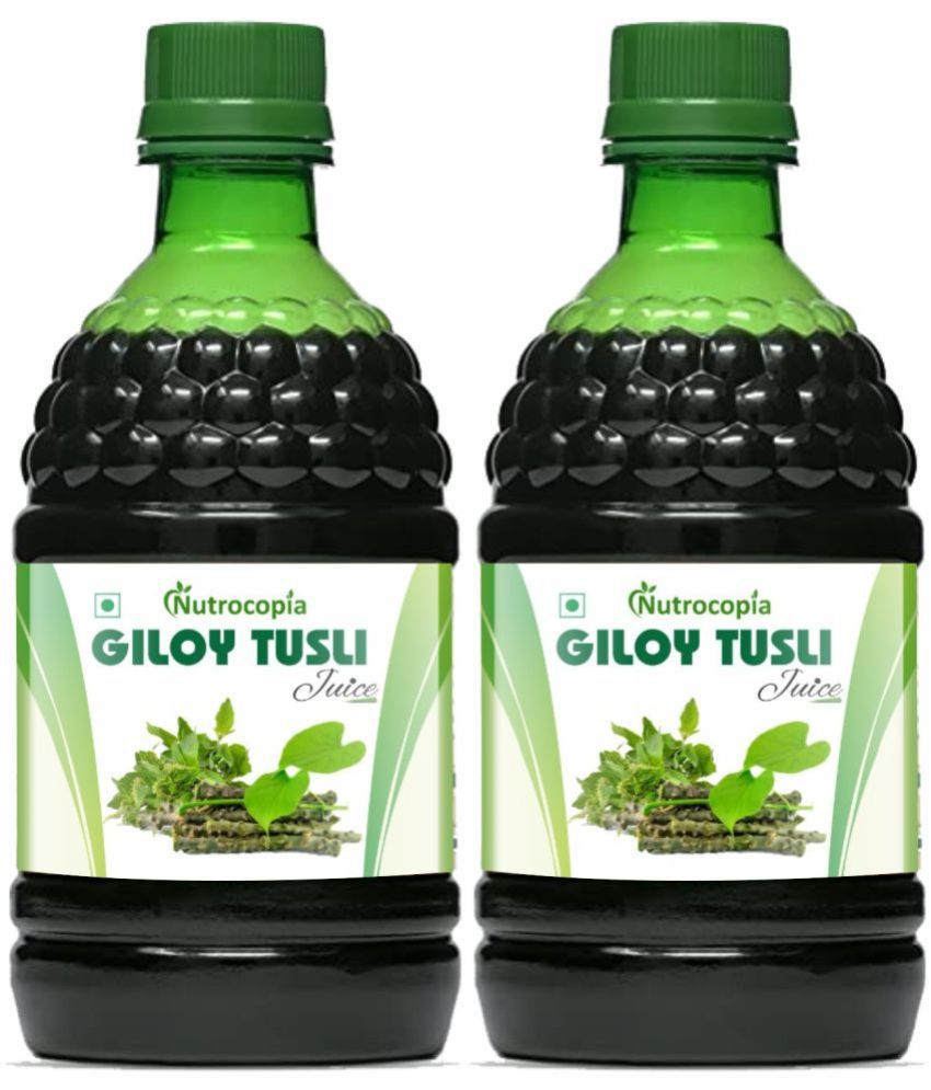     			NUTROCOPIA Giloy Tulsi Juice | Fresh Tulsi and Giloy to Support Immune Health Pack of 2 of 400ML