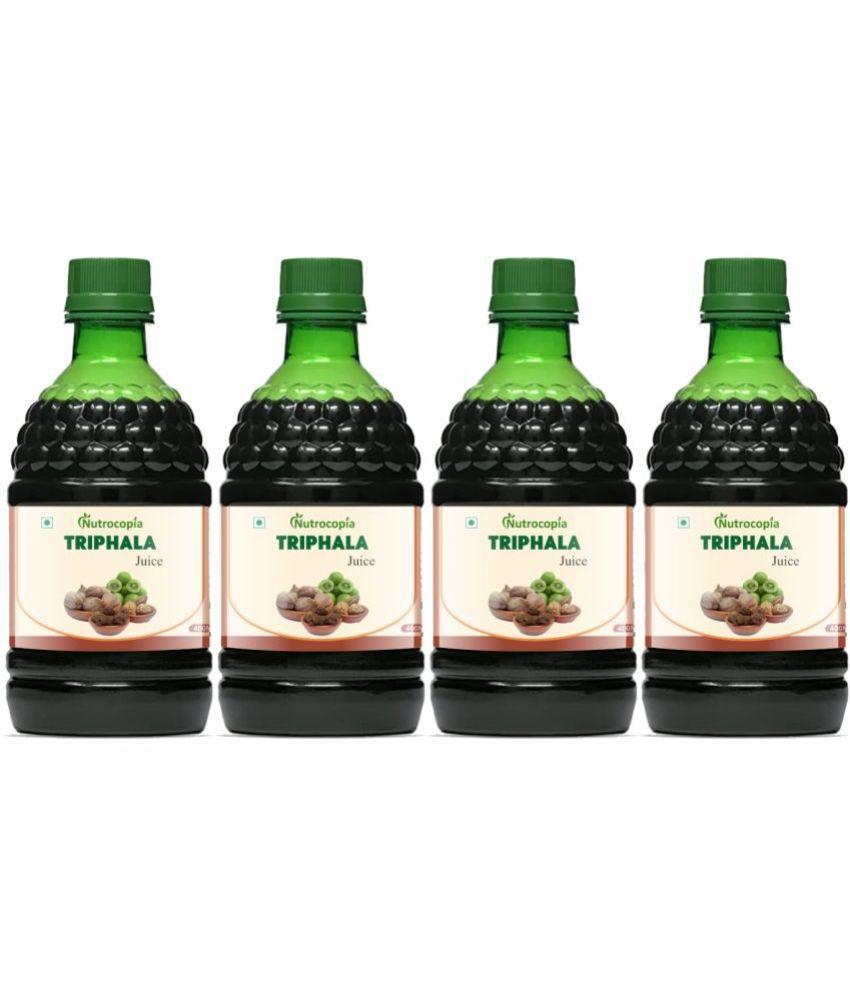     			NUTROCOPIA Triphala Juice | 100% Ayurvedic | Relieves Constipation & Improves Digestion | No Added Sugar - 400 ML (Pack of 4)