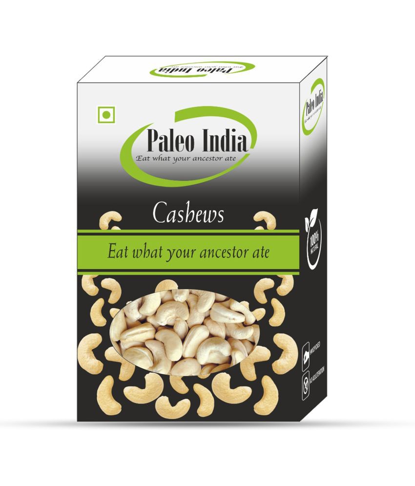     			Paleo India Natural Whole W320 Cashews 400 gm Kaju Nuts