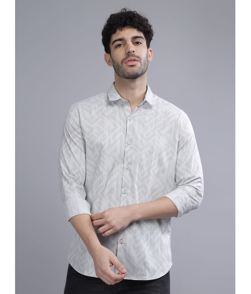     			Paul Street - Grey 100% Cotton Slim Fit Men's Casual Shirt ( Pack of 1 )