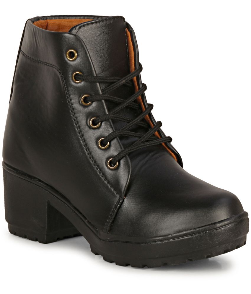     			Saheb - Black Women's Ankle Length Boots