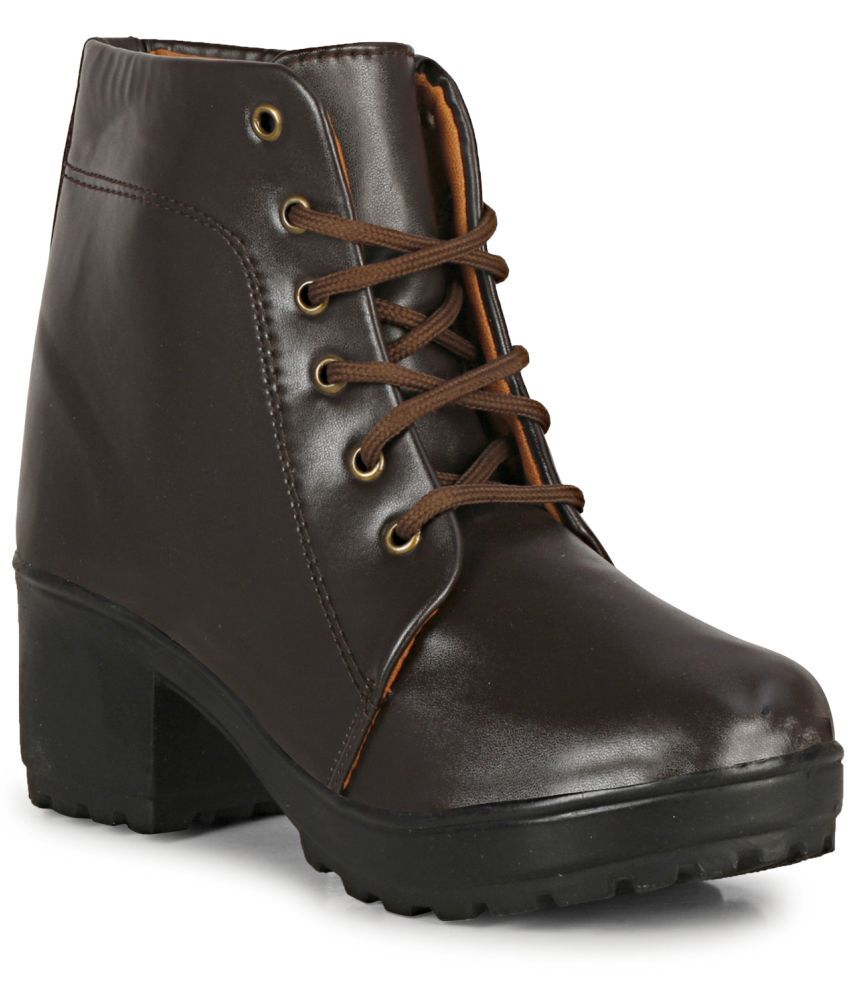     			Saheb - Brown Women's Ankle Length Boots