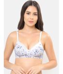 Amante Nylon Heavily Padded Women's Plunge Bra ( White )