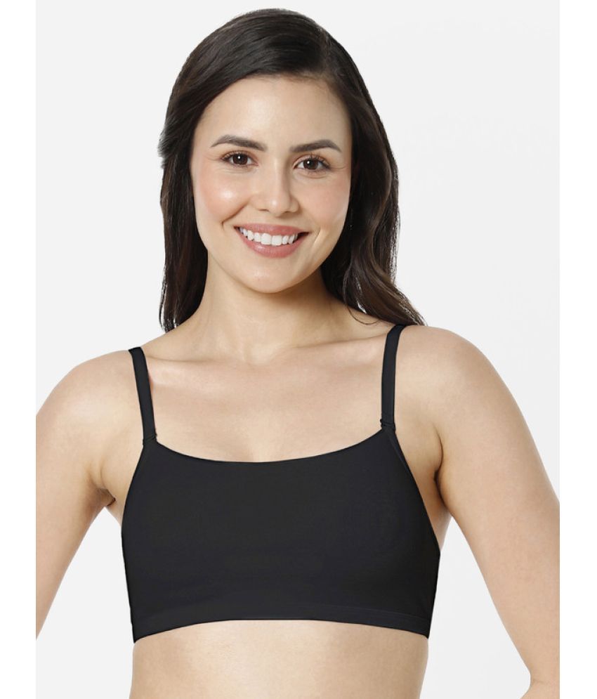     			Amante - Black Cotton Non Padded Women's Cami bra ( Pack of 1 )
