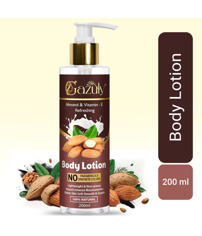     			GAZULY Vitamin E And Almond Body Lotion For Skin Moisturization, 200 ml (Pack Of 1)