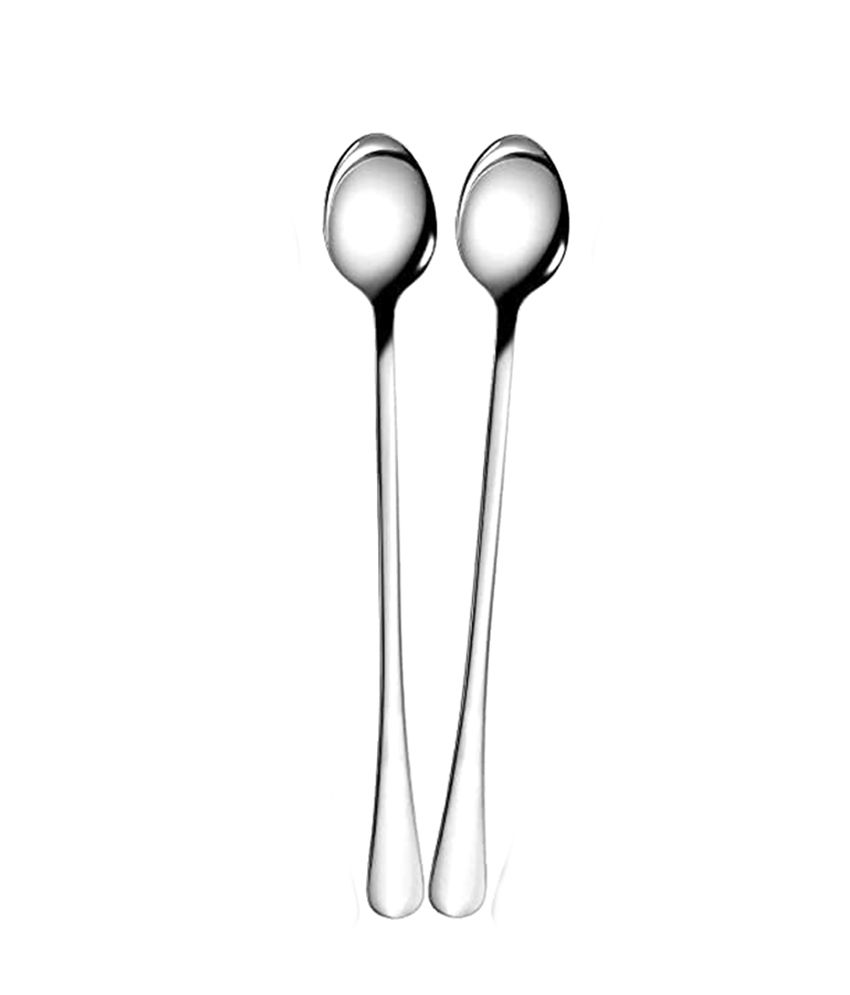     			HOMETALES - Silver Stainless Steel Soda Spoon ( Pack of 2 )
