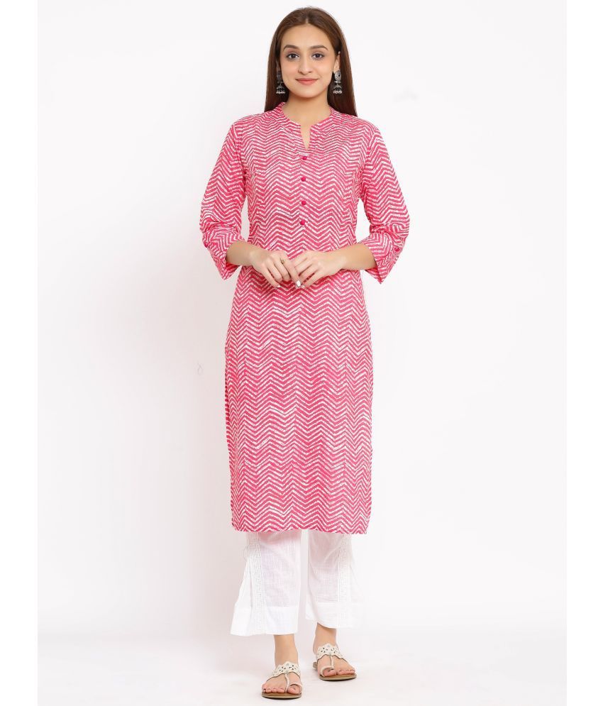     			NeshamaKurti - Pink Straight Rayon Women's Stitched Salwar Suit ( Pack of 1 )