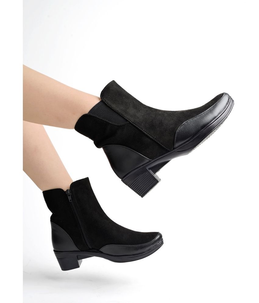     			Shoetopia - Black Women's Ankle Length Boots