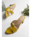 Shoetopia Girls Yellow Heels