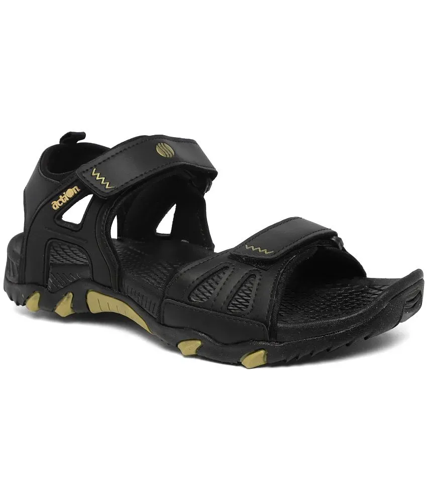 Reebok Adventure Grail Lp Black & Yellow Floater Sandals