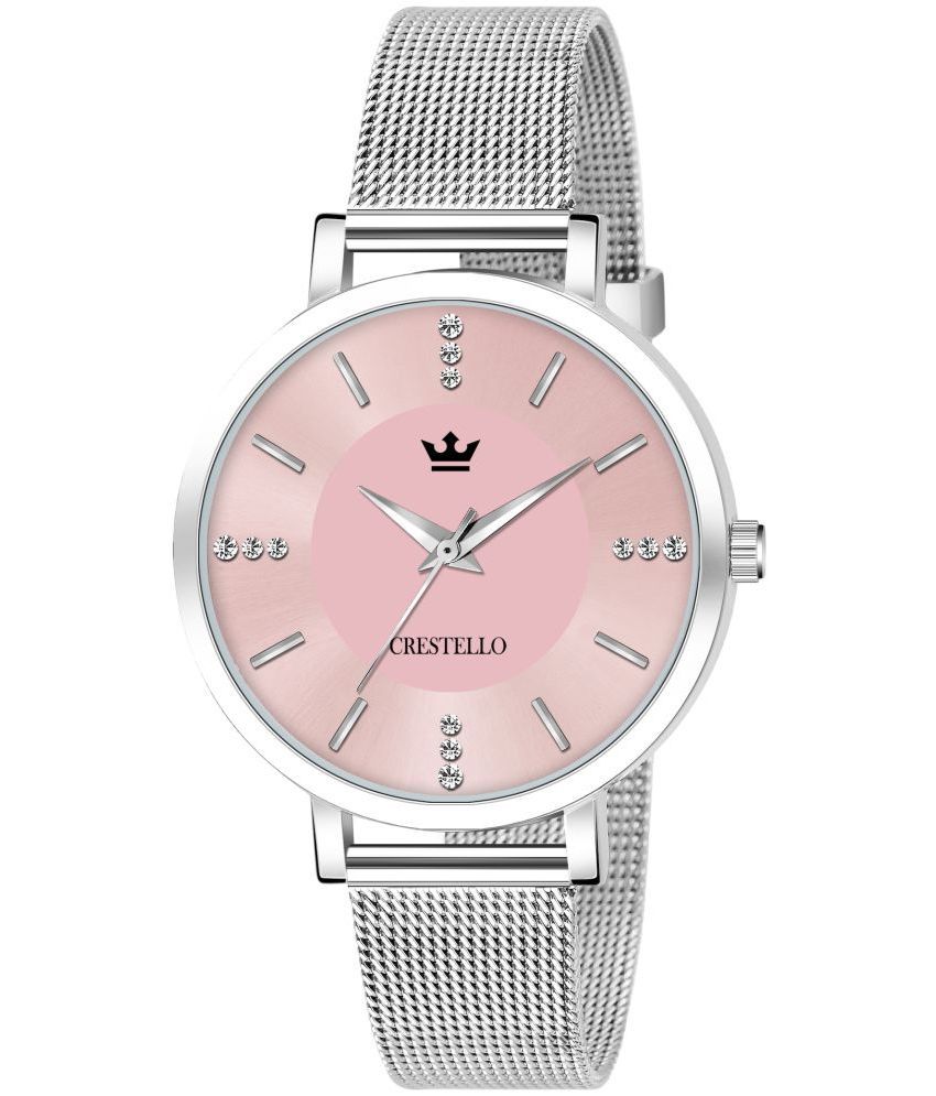     			Crestello - Silver Metal Analog Womens Watch