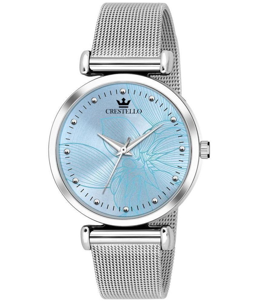     			Crestello - Silver Metal Analog Womens Watch