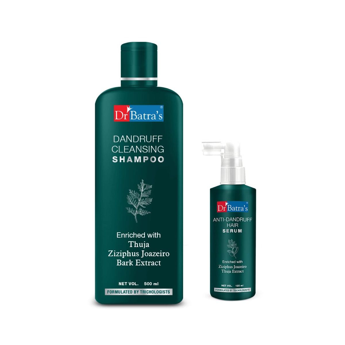     			Dr Batra's Anti Dandruff Hair Serum and Dandruff Cleansing Shampoo - 500 ml (Pack of 2)