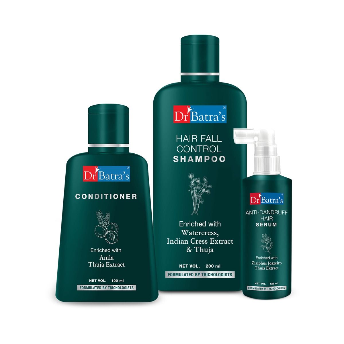     			Dr Batra's Anti Dandruff Hair Serum, Conditioner And Hairfall Control Shampoo (Pack Of 3)