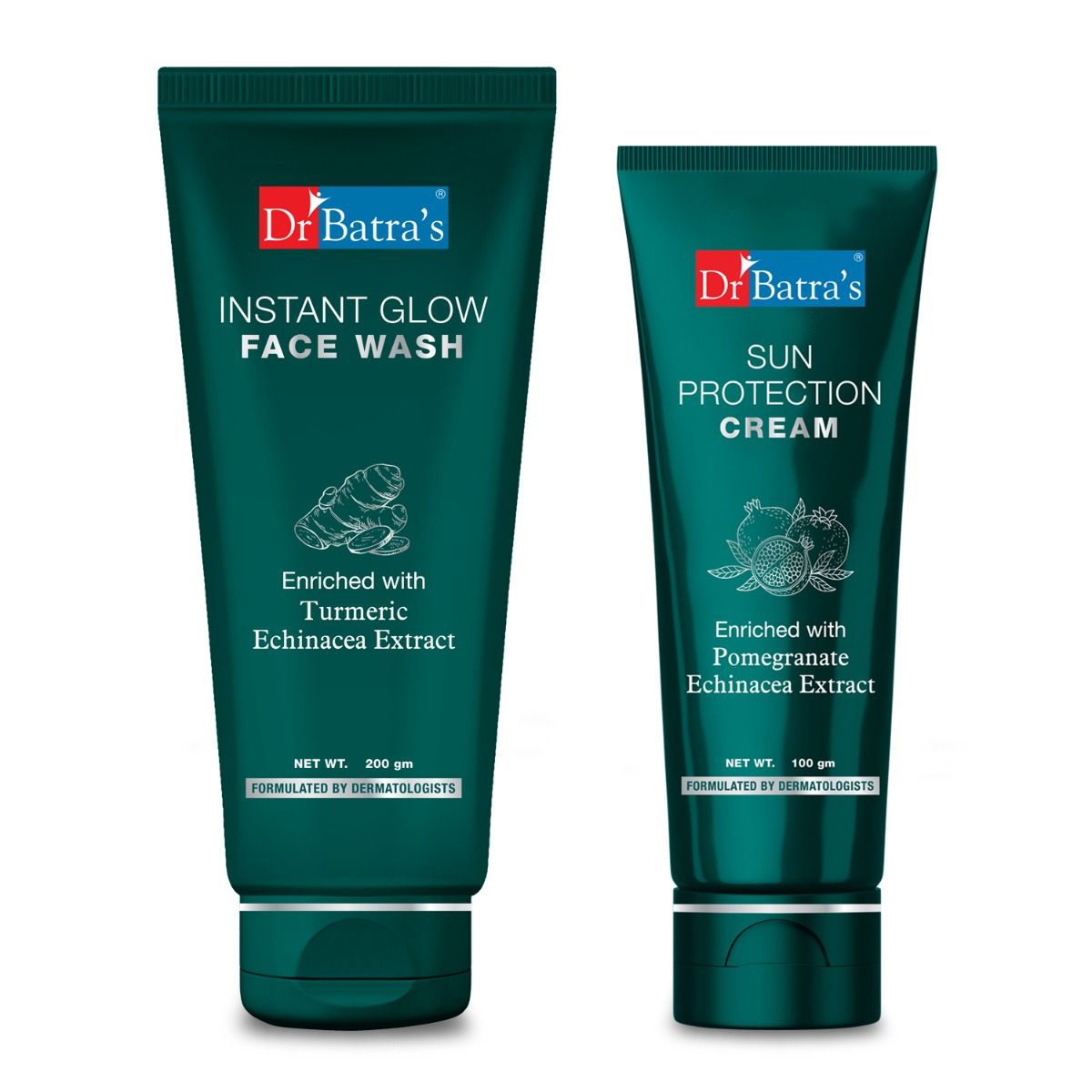     			Dr Batra's Sun Protection Cream, Instant Glow Face Wash, With Echinaceapack Of 2 For Men And Women