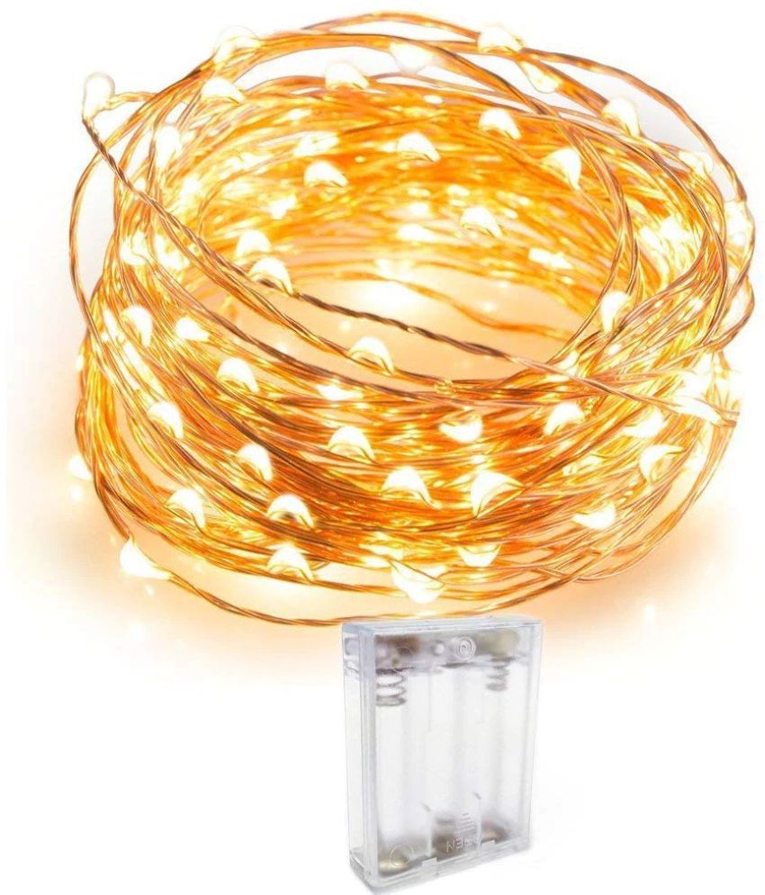     			EmmEmm - Gold 5Mtr String Light (Pack of 1)
