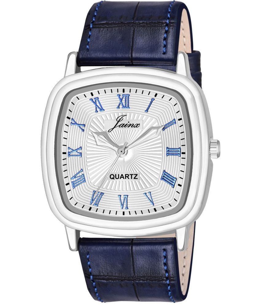     			Jainx - Blue Leather Analog Men's Watch