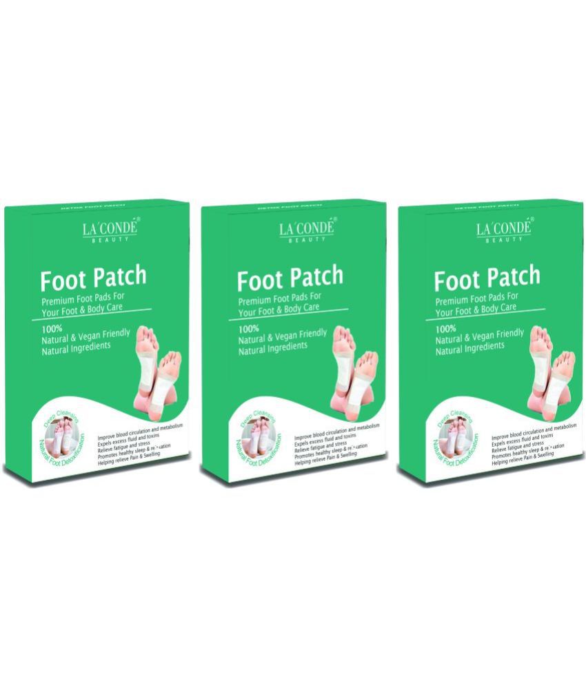     			La'Conde Detox Foot 10 Patches, Pain Free Foot Pads Pack 3 Foot Patches