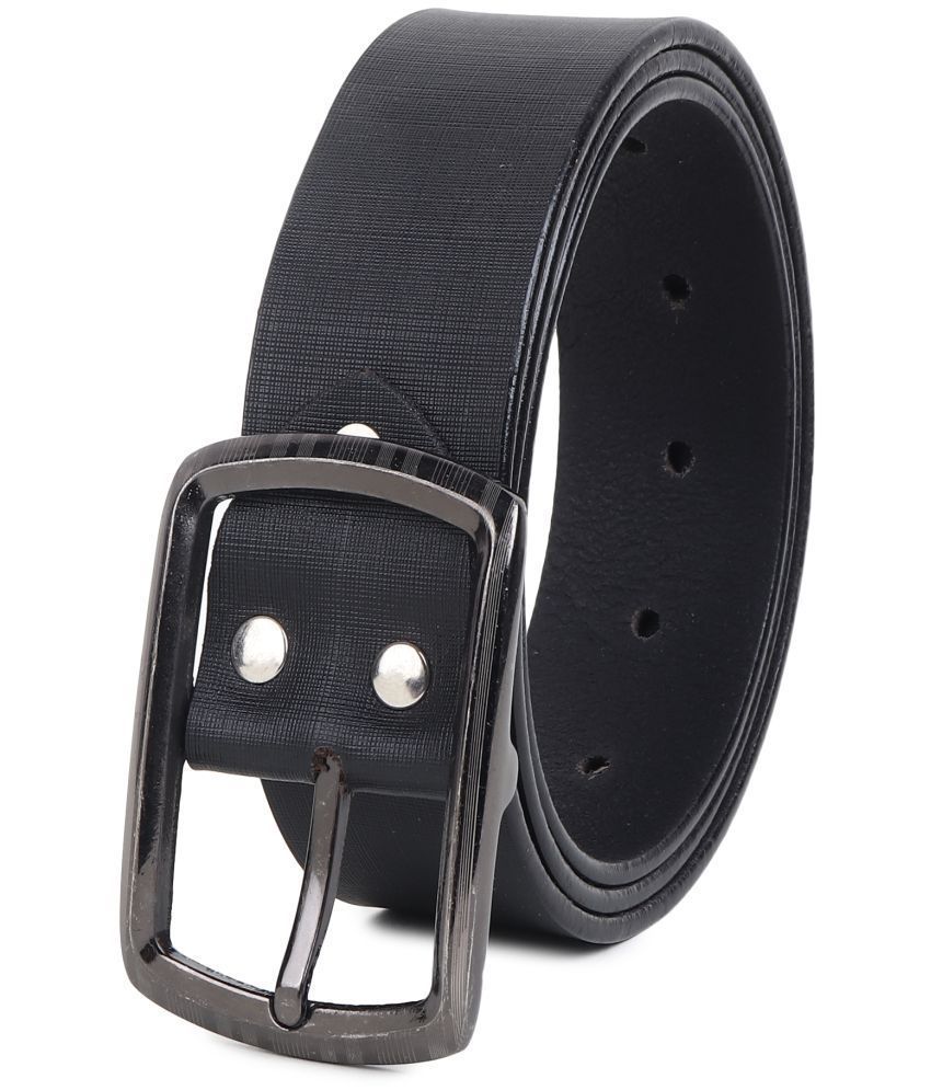     			Loopa - Black Leather Men's Formal Belt ( Pack of 1 )