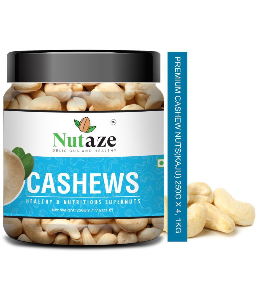     			Nutaze Premium Cashews 1Kg (250g x 4) | Rare Indian Cashews | 100% Authentic | 100% Natural.