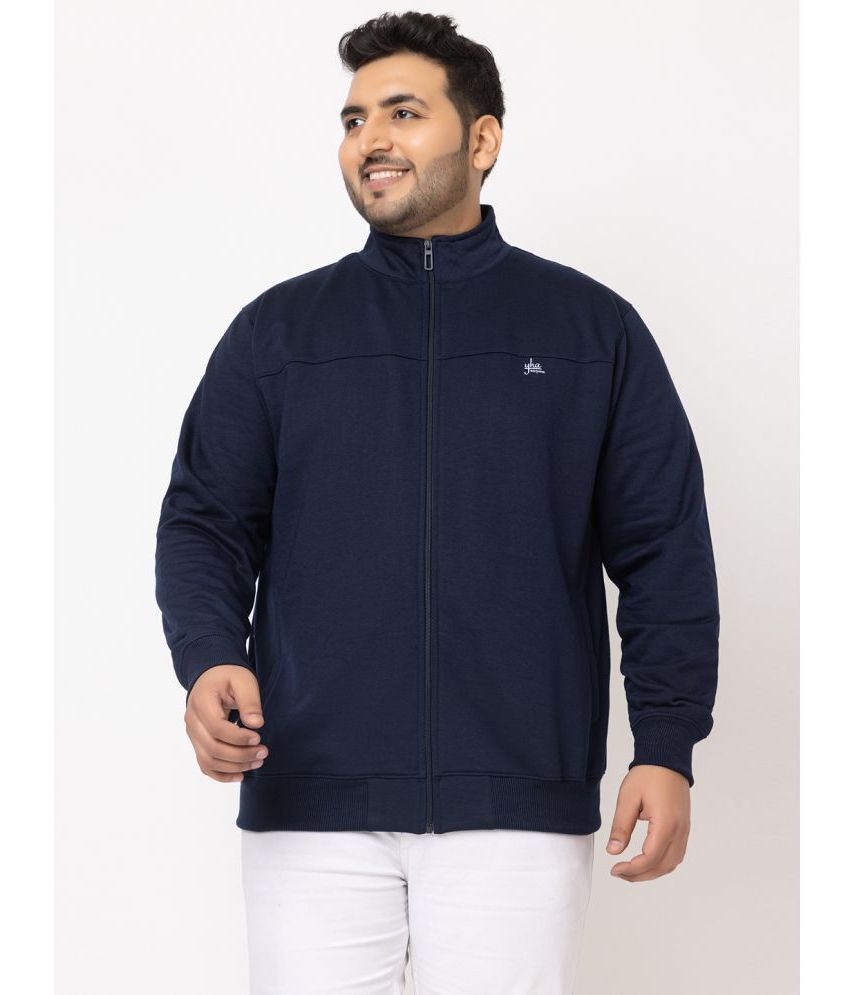     			YHA - Navy Fleece Regular Fit Men's Casual Jacket ( Pack of 1 )
