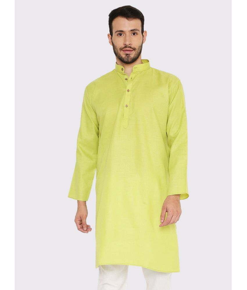     			Maharaja - Green Cotton Men's Regular Kurta ( Pack of 1 )