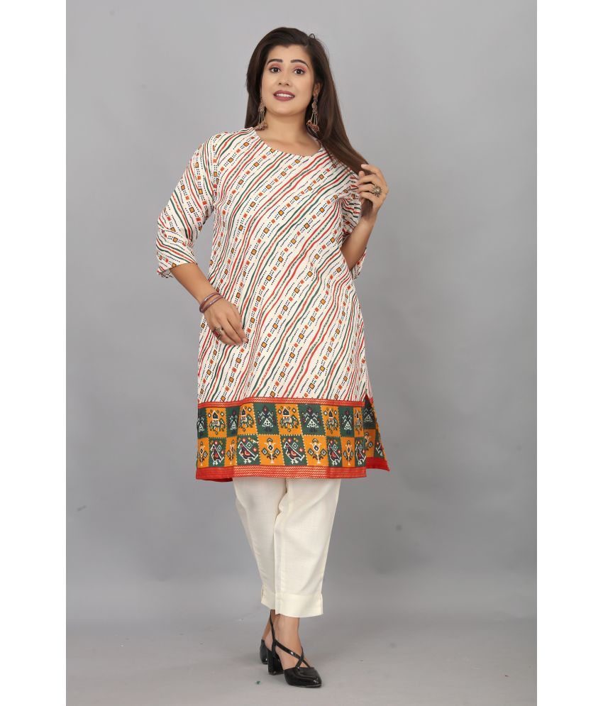     			Riti - Red Cotton Women's Straight Kurti ( Pack of 1 )