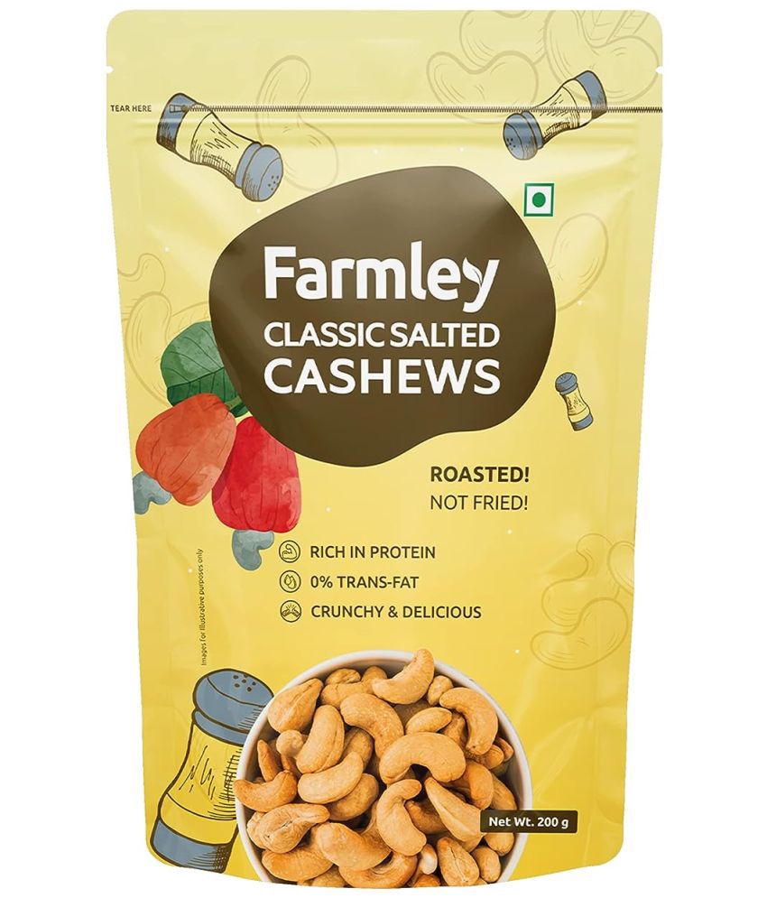     			Farmley Roasted Cashew Classic Salted Cashew 200g (Pack of 1)