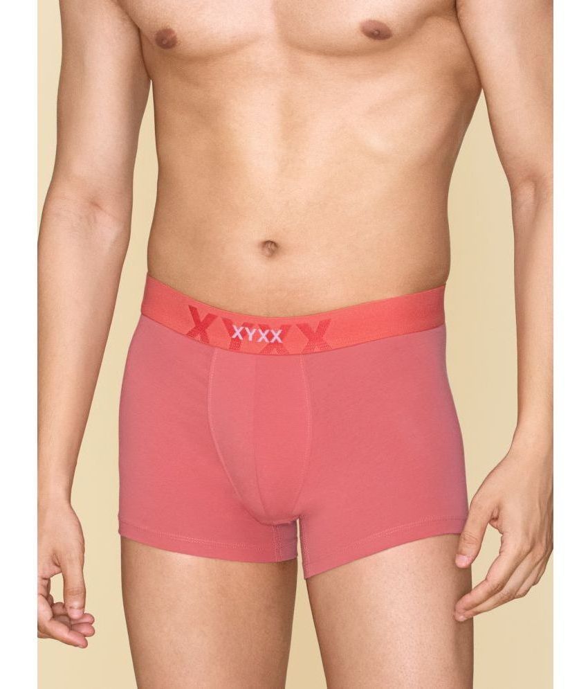     			XYXX - Pink Cotton Men's Trunks ( Pack of 1 )
