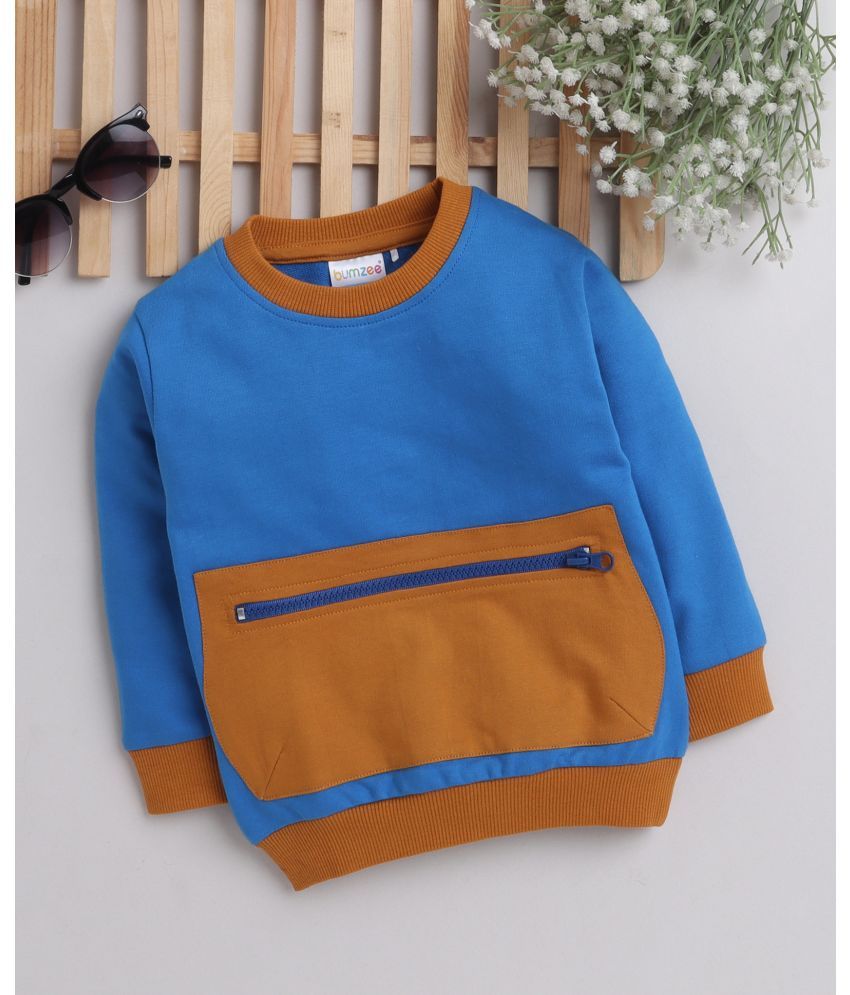     			BUMZEE Blue Boys Full Sleeves Sweatshirt Age - 6-12 Months